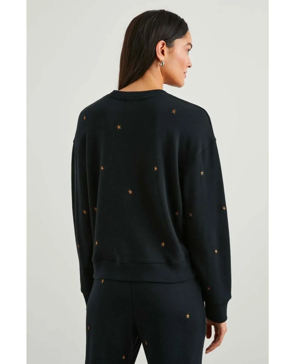Ramona Bronze Star Embroidery Sweatshirt