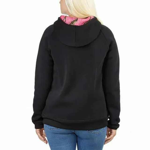 Real Tree Women’s Aqua Green Camo Hooded Sweatshirt