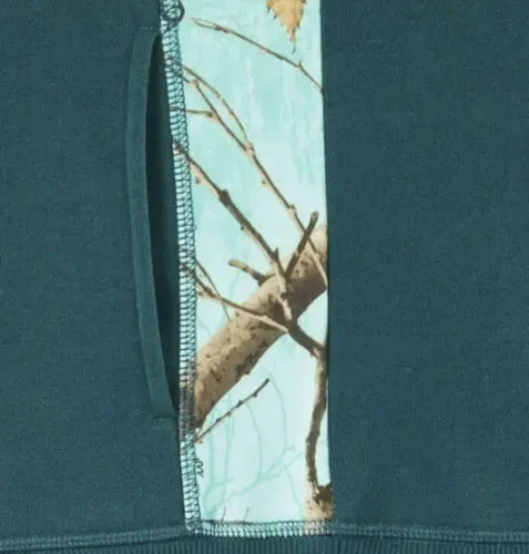 Real Tree Women’s Aqua Green Camo Hooded Sweatshirt