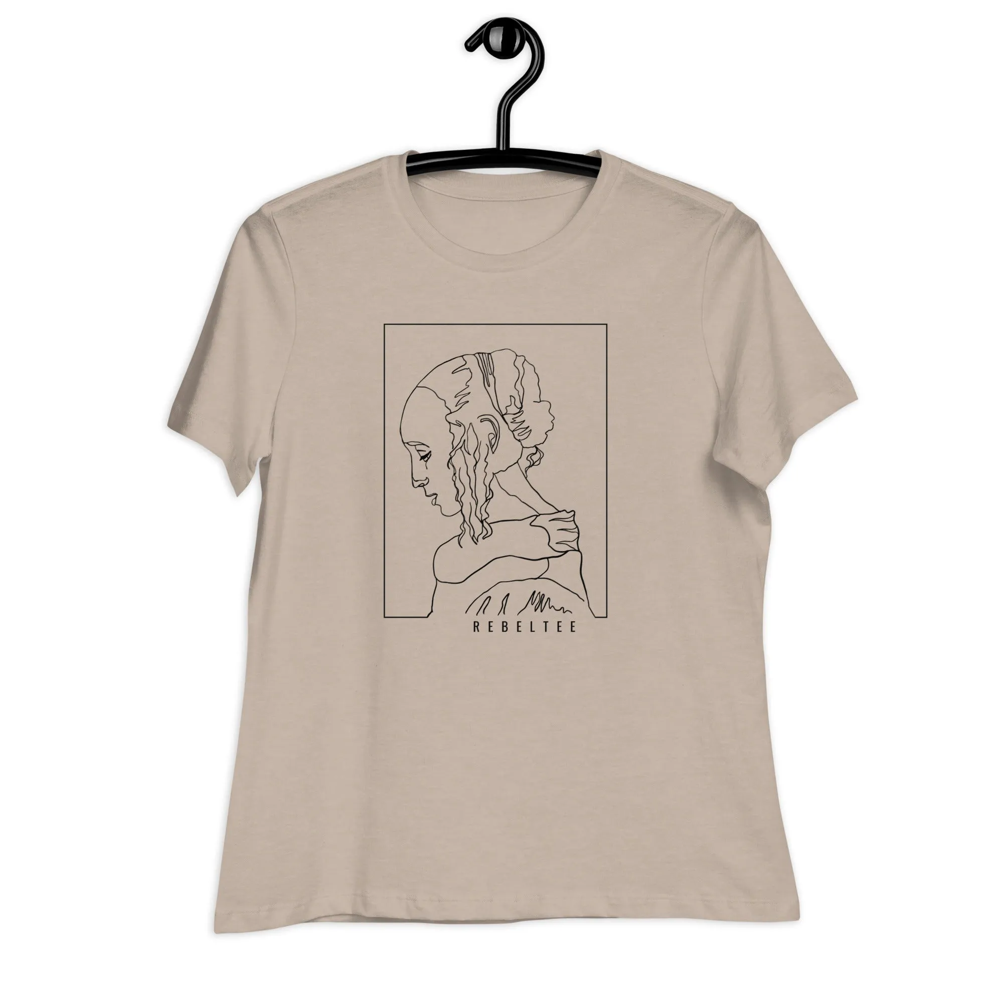 Rebel Tee one line Art design T-Shirt