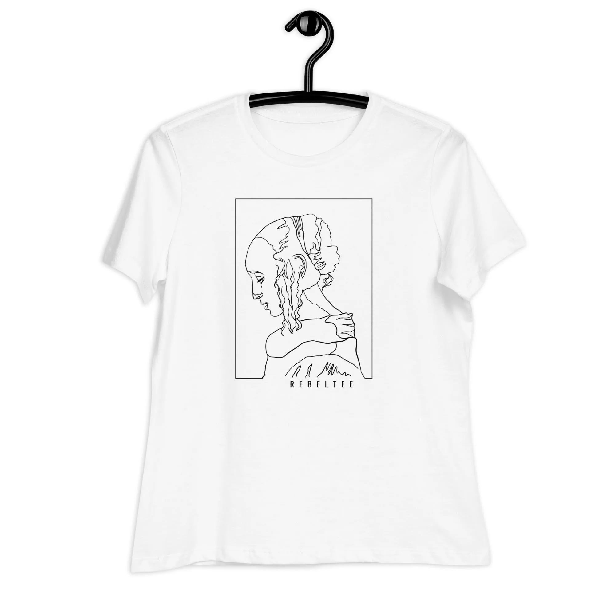 Rebel Tee one line Art design T-Shirt