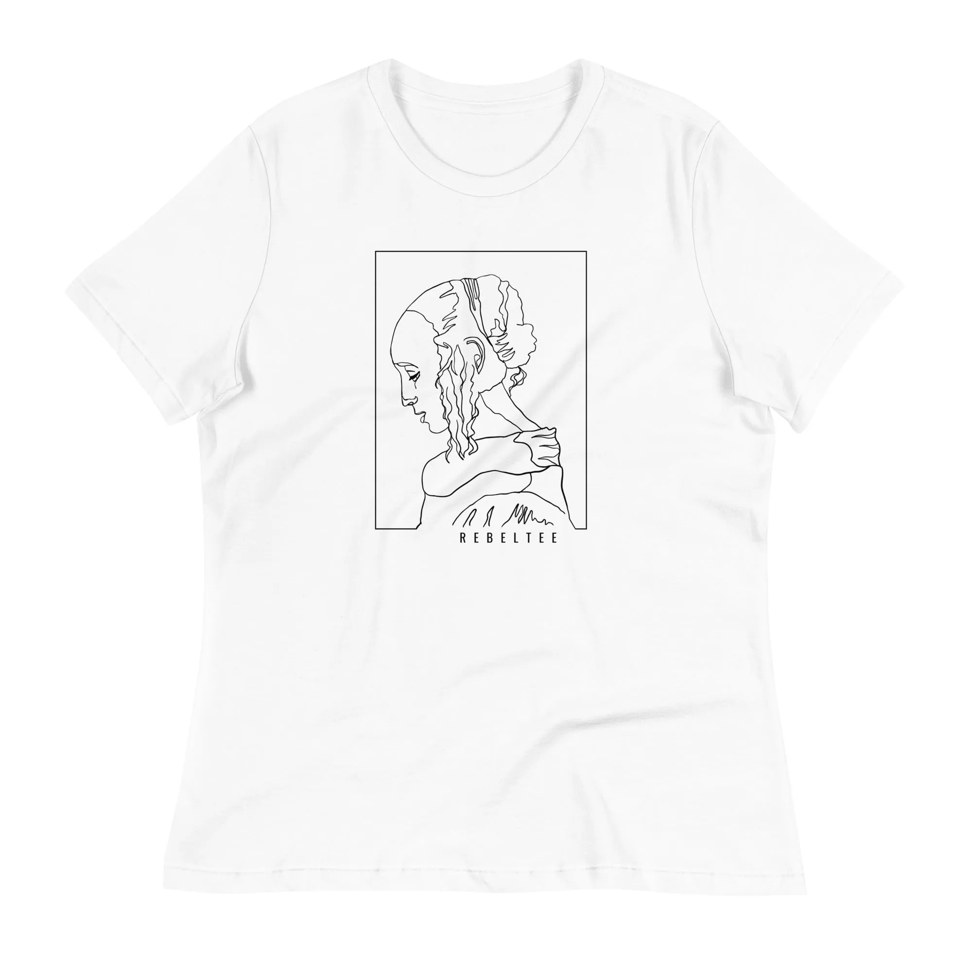 Rebel Tee one line Art design T-Shirt
