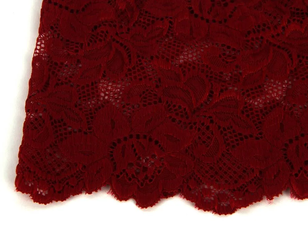 Red Sexy Floral Lace Panty