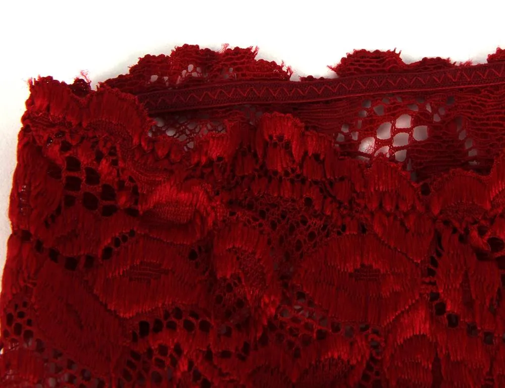 Red Sexy Floral Lace Panty