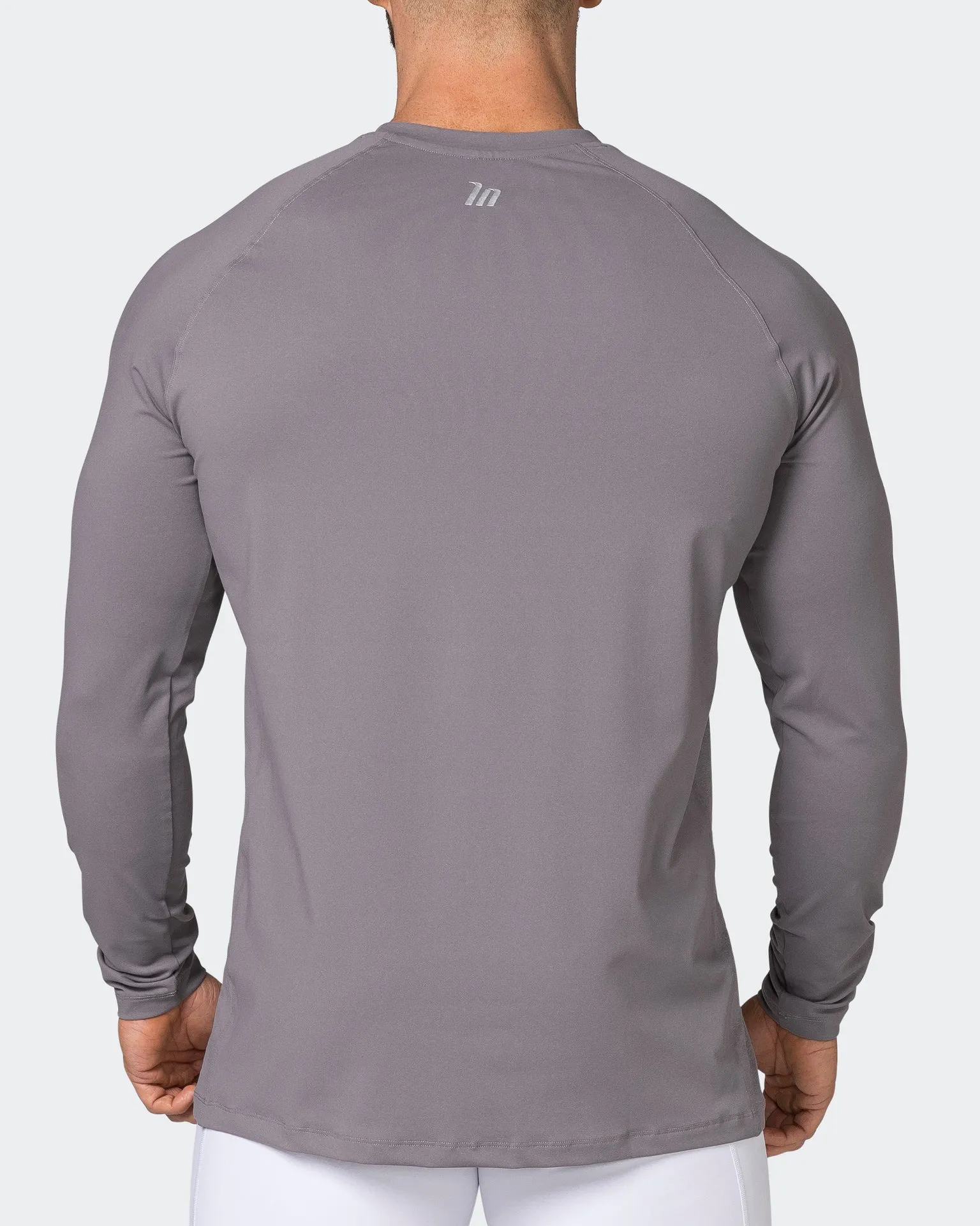 Reflective Long Sleeve Top - Pearl Grey