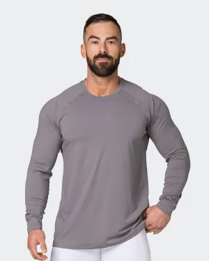 Reflective Long Sleeve Top - Pearl Grey