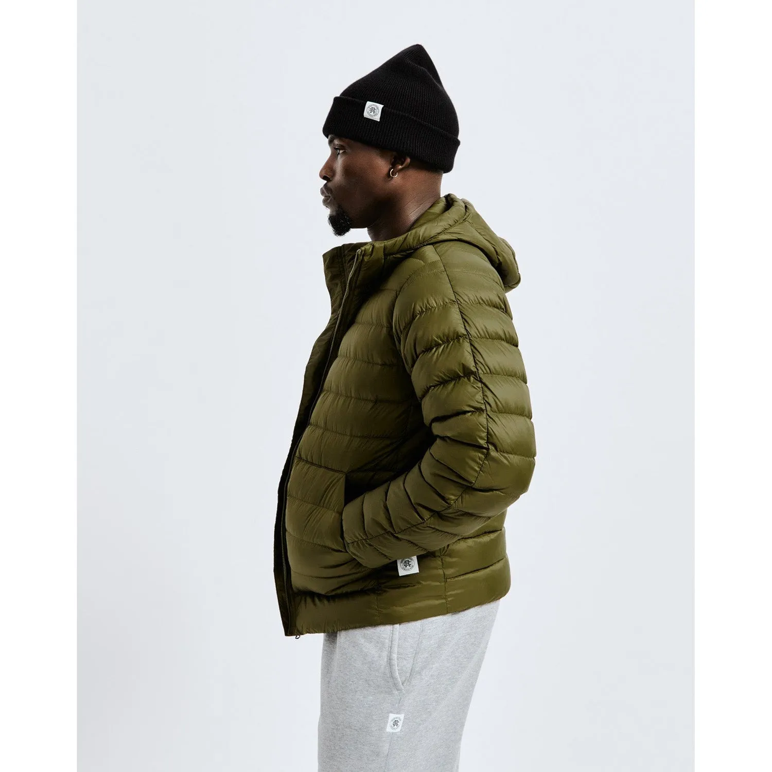 Reigning Champ Men Woven Warm-Up Downfill Jacket Olive RC-4238-OLV