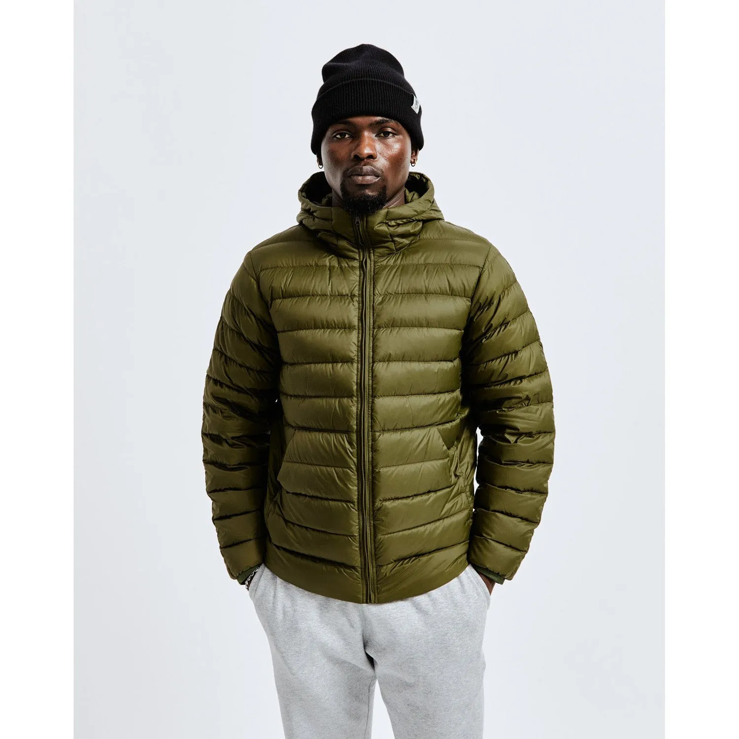 Reigning Champ Men Woven Warm-Up Downfill Jacket Olive RC-4238-OLV