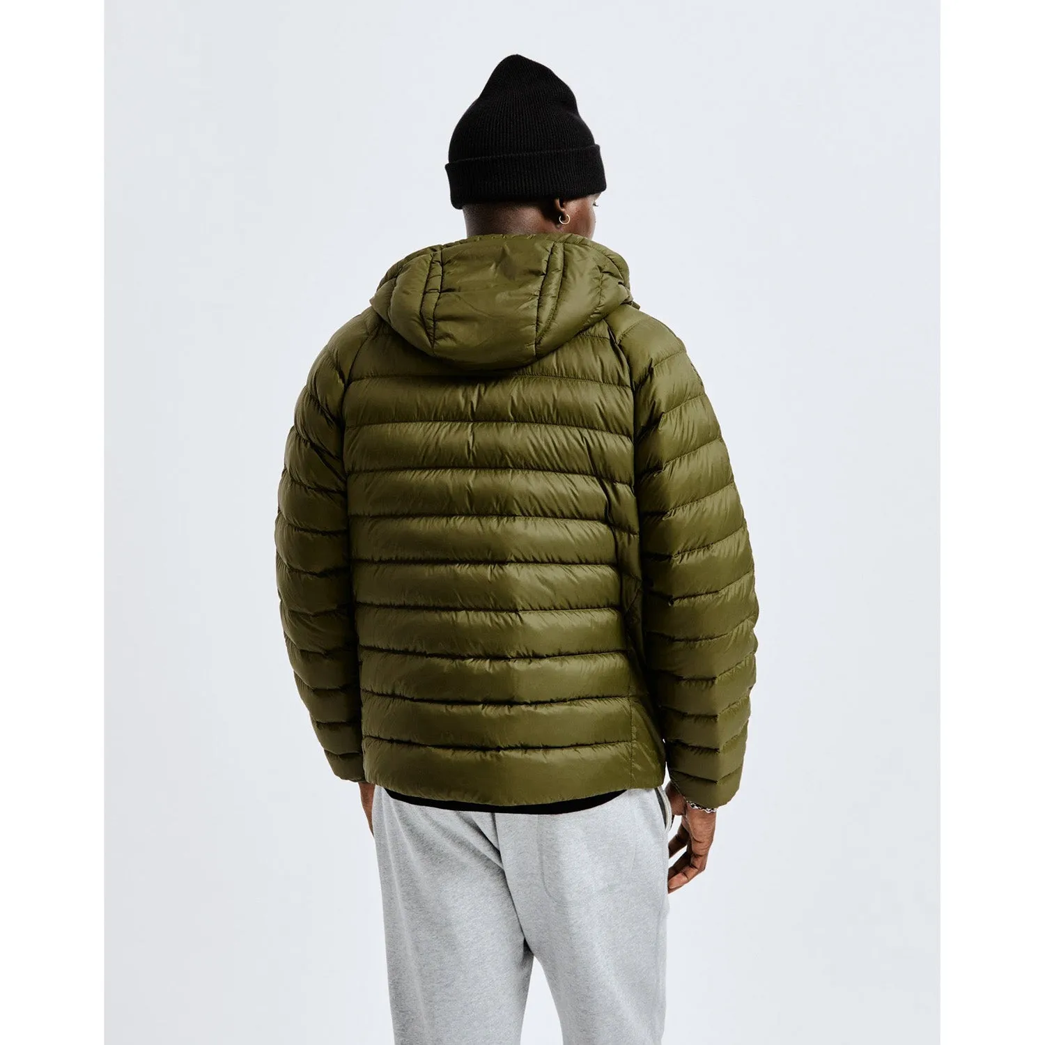 Reigning Champ Men Woven Warm-Up Downfill Jacket Olive RC-4238-OLV