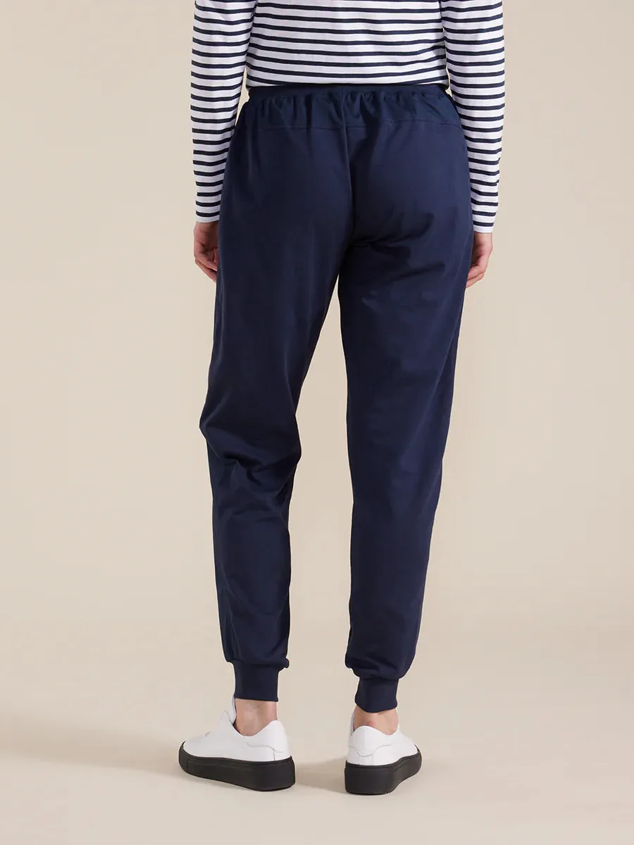 Relaxed Contrast Jogger | French Navy