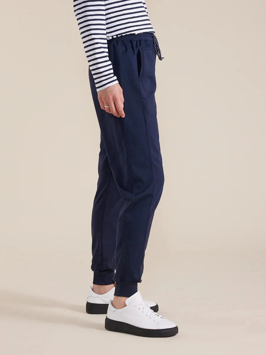 Relaxed Contrast Jogger | French Navy