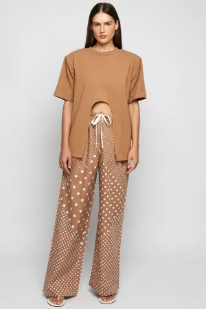 Relaxed Cut Out Tee | Relaxed Tie Up Pant