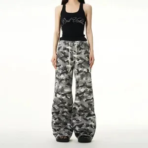 Relaxed Fit Camouflage Casual Pants