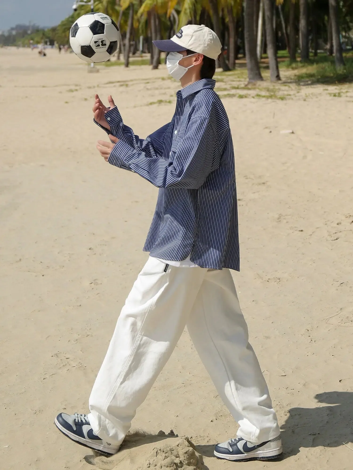 Relaxed Fit Drape Casual Pants