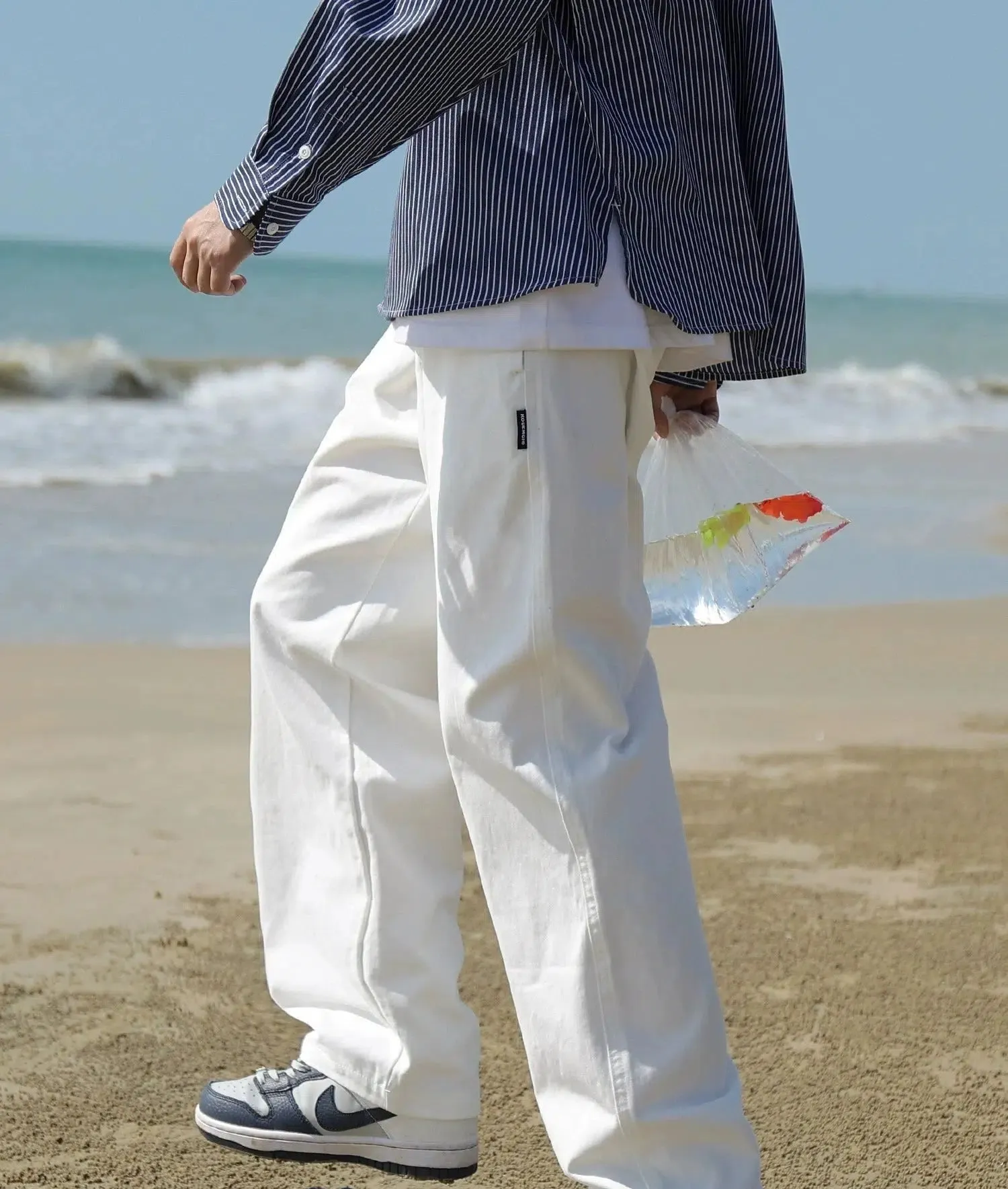 Relaxed Fit Drape Casual Pants