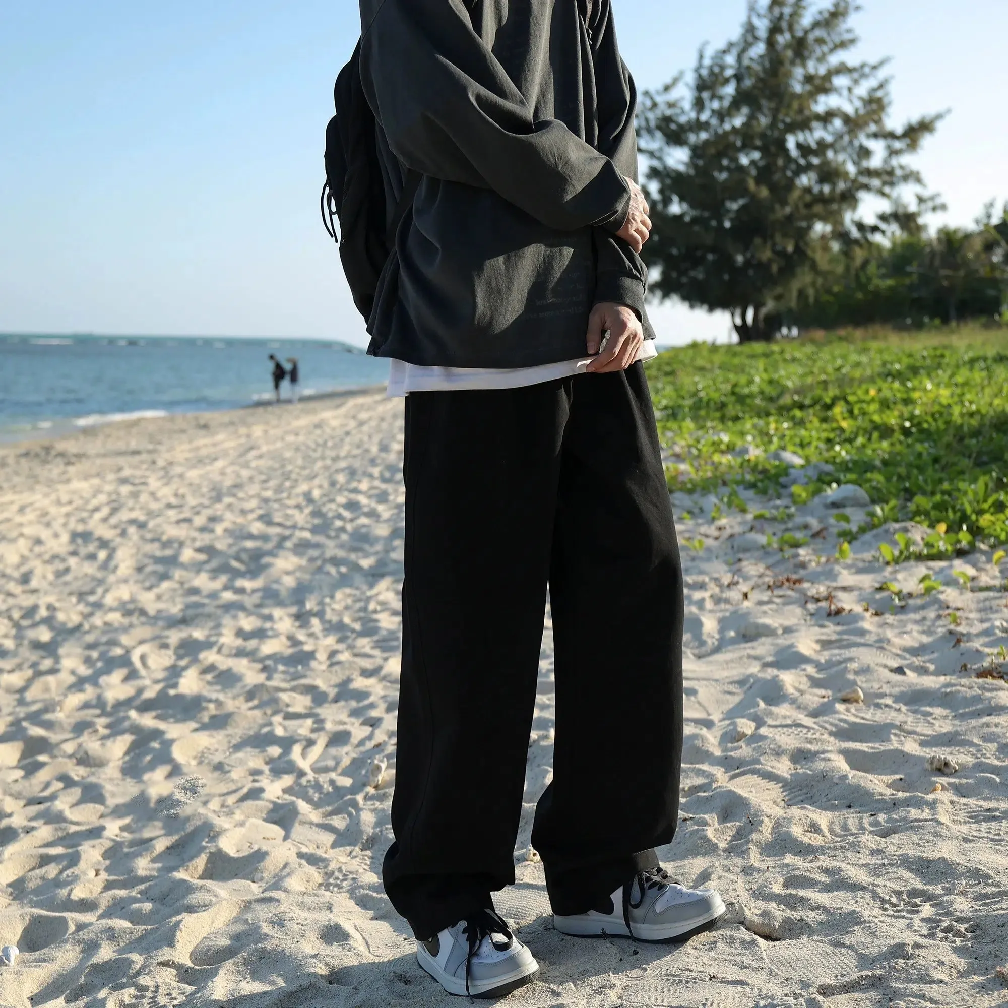 Relaxed Fit Drape Casual Pants