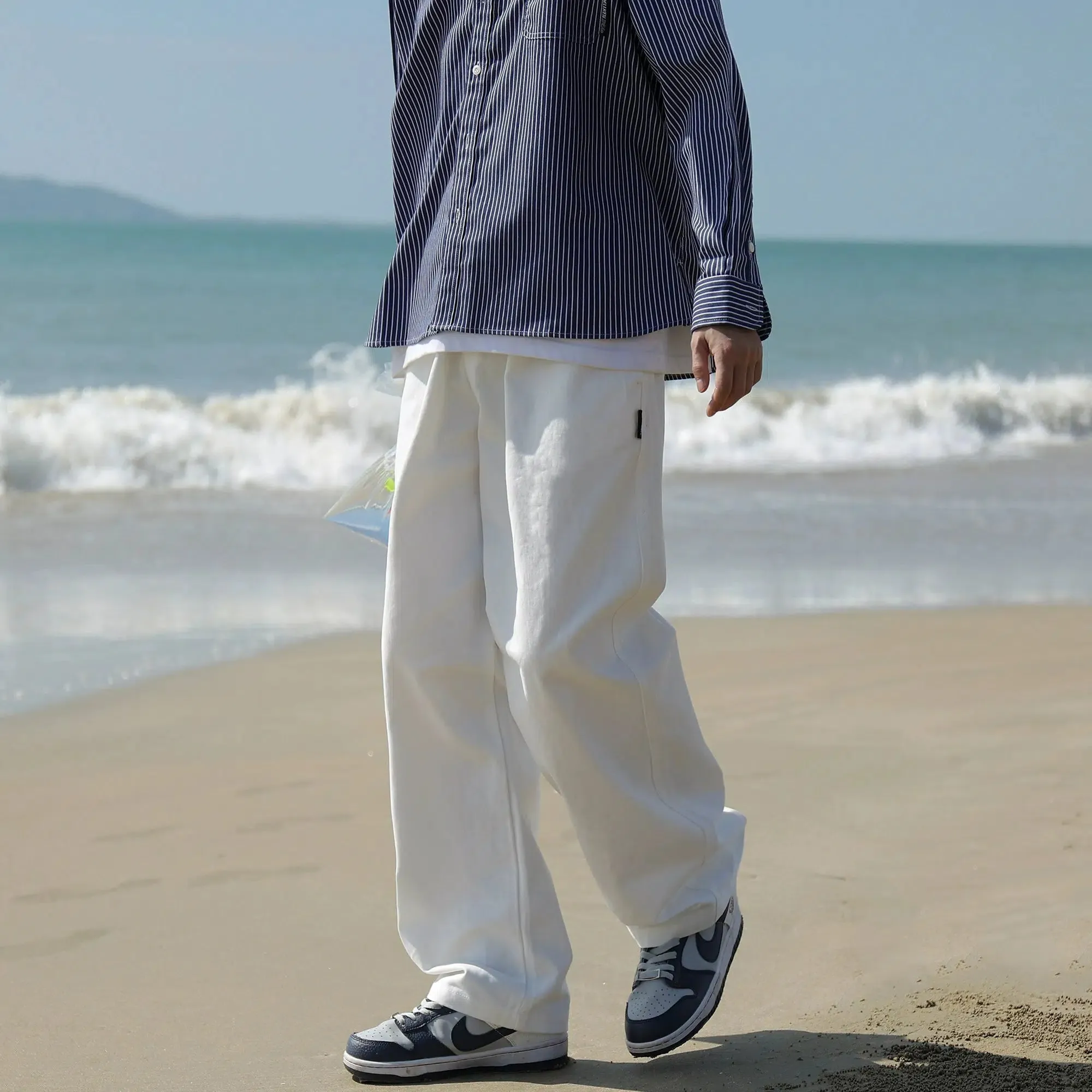 Relaxed Fit Drape Casual Pants