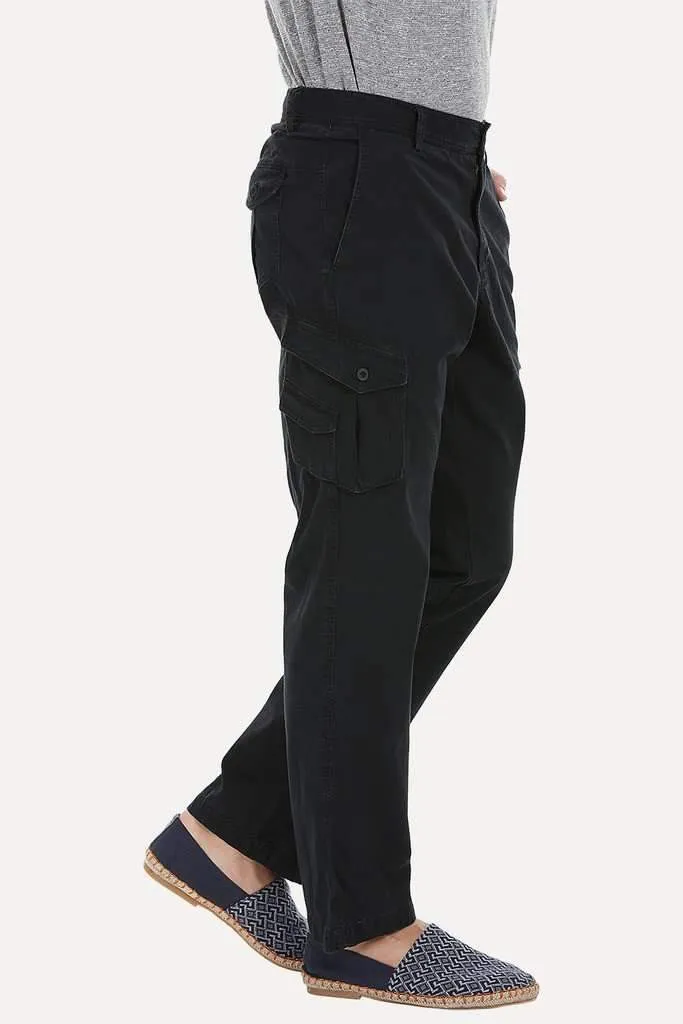 Relaxed Fit Garment Dyed Washed Cargo