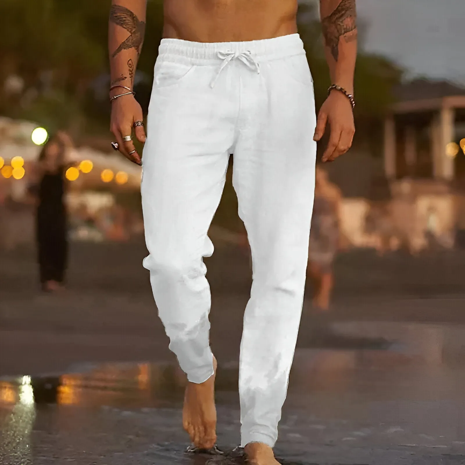 Relaxed linen pants - hadewig
