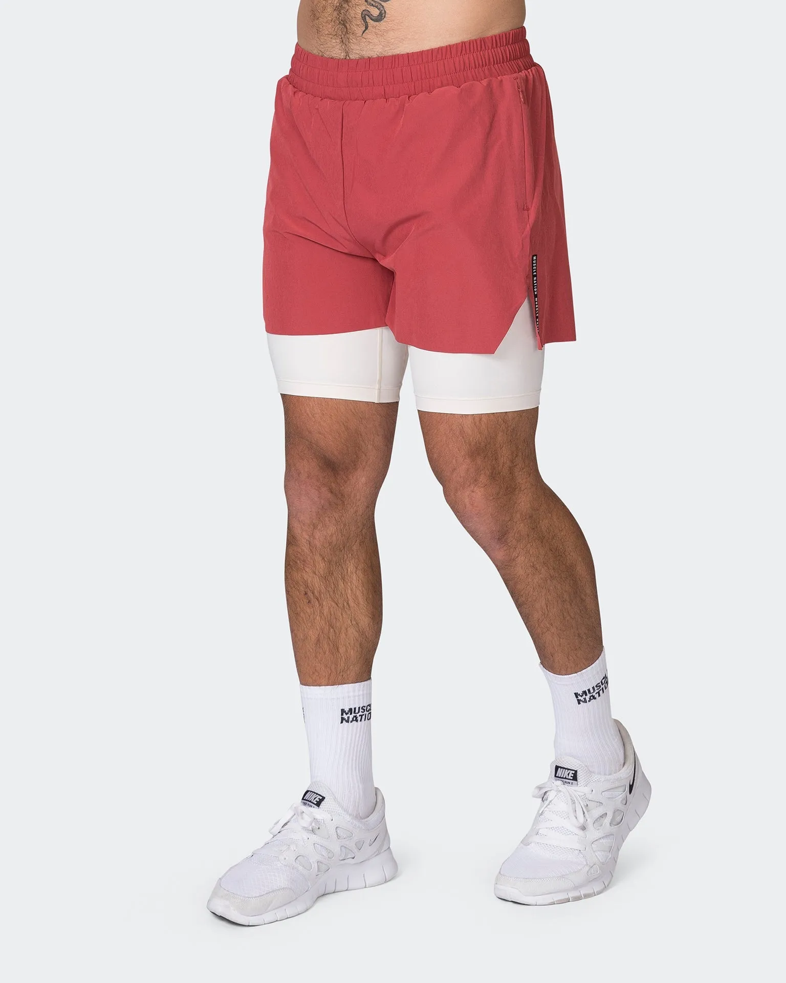 Replay 3" Shorts - Dusty Red