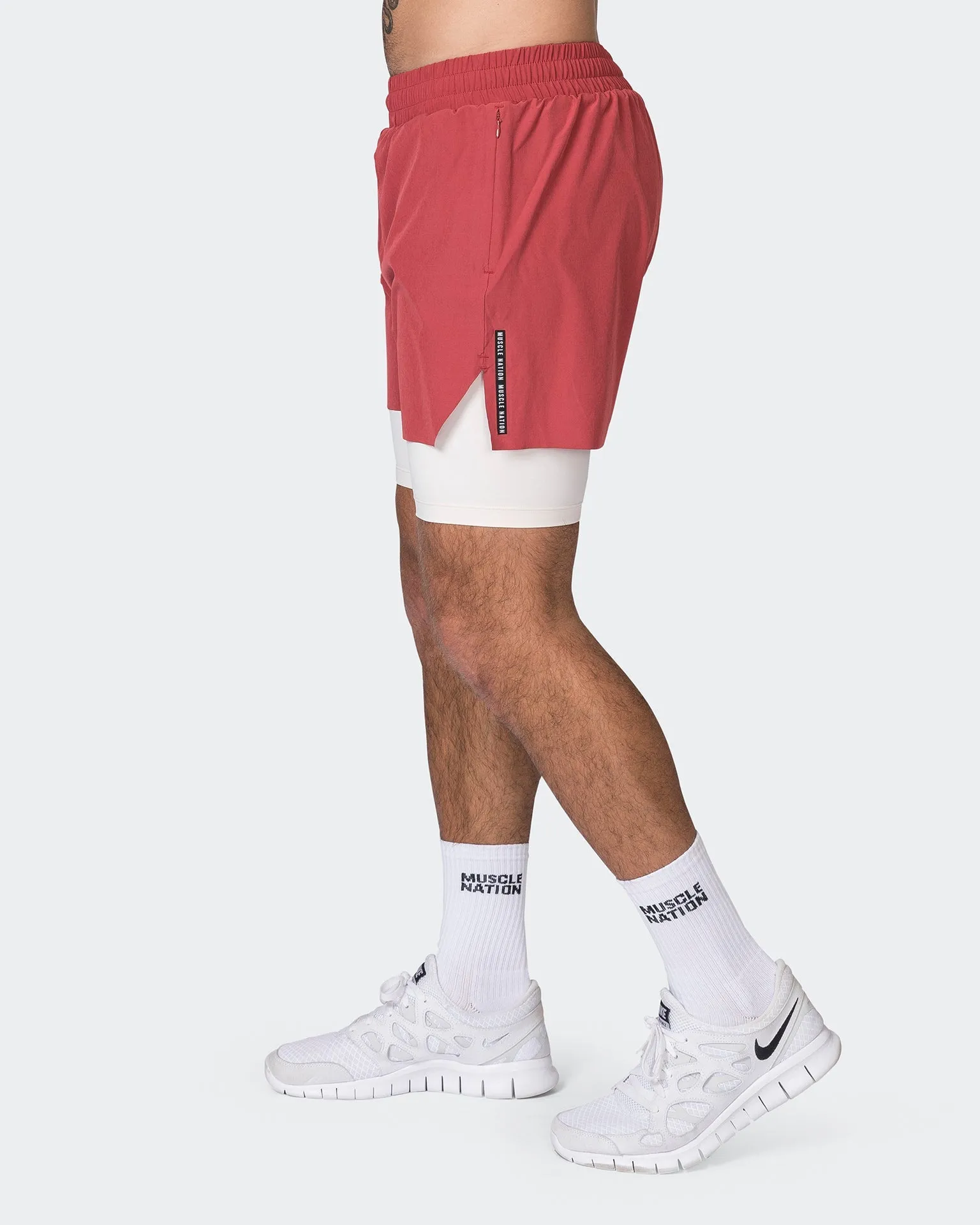 Replay 3" Shorts - Dusty Red