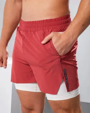 Replay 3" Shorts - Dusty Red