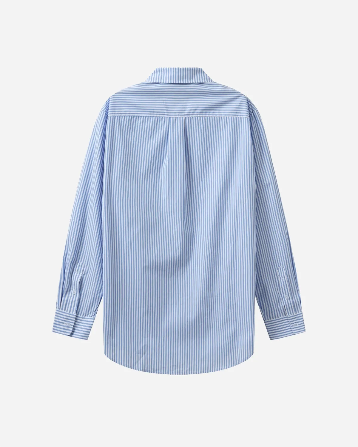Rønne Essential Pajamas Shirt L/S - Blue/White Stripe