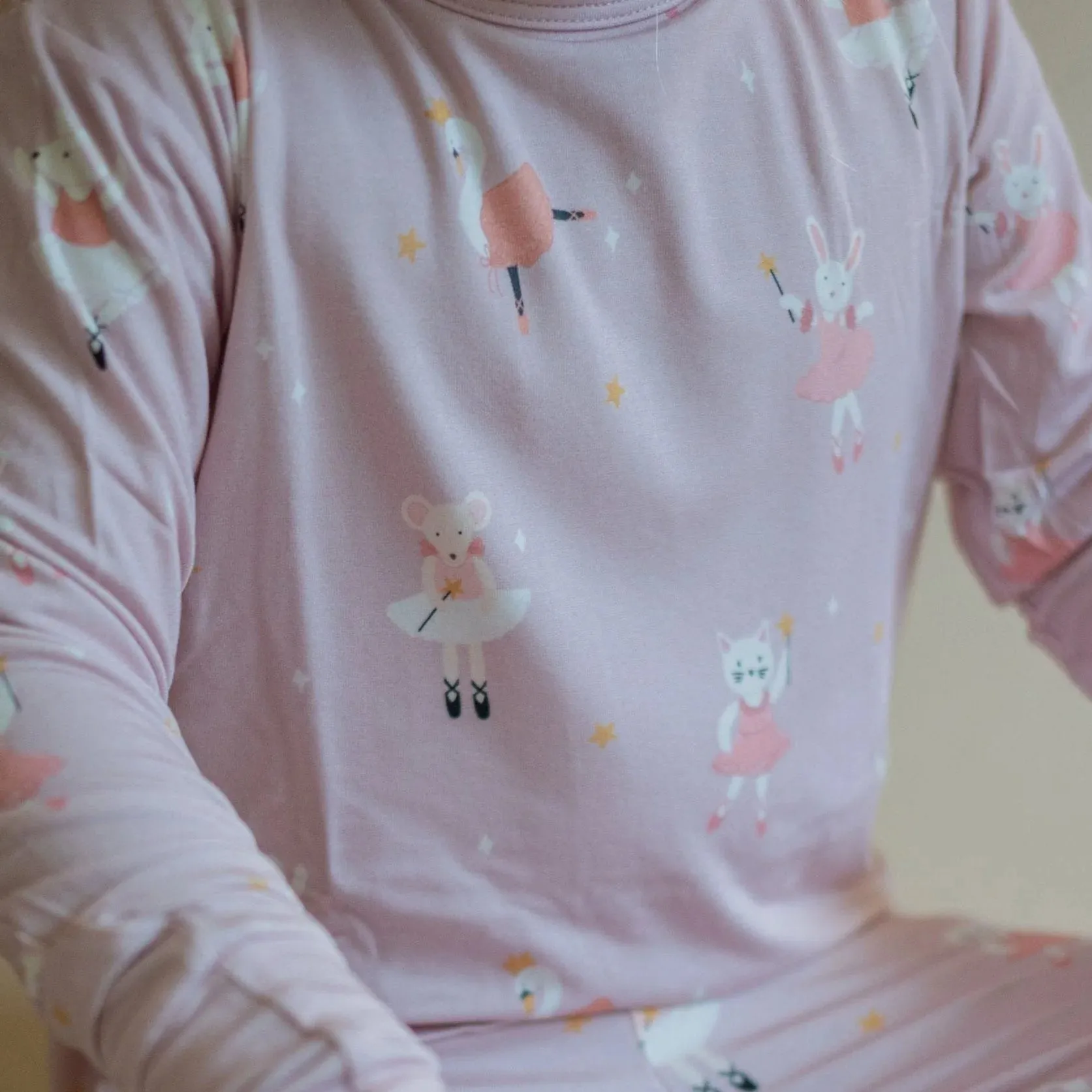 Roobear Ballerinas Bamboo Two-Piece Pajamas