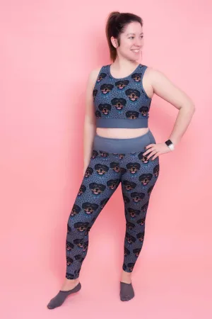 Rottweiler Women's Activewear Leggings - Regular 27" inside leg