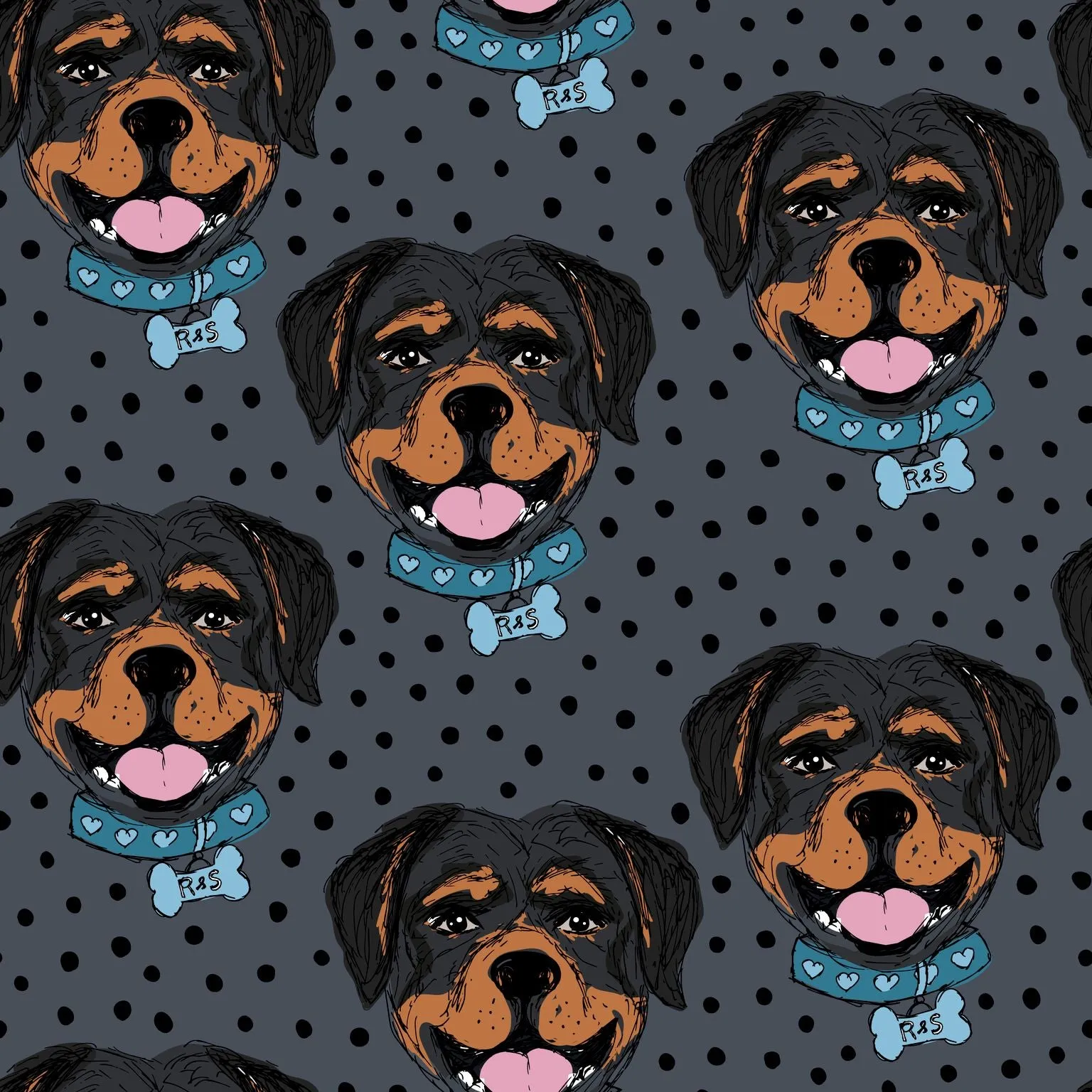 Rottweiler Women's Activewear Leggings - Regular 27" inside leg