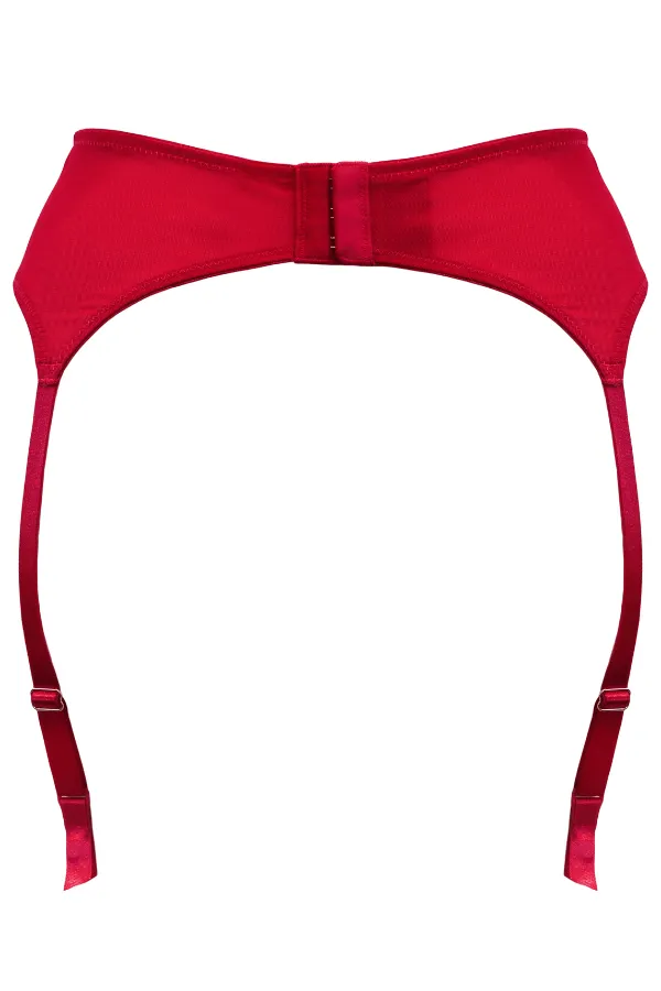 Roxie Suspender - Red/Pink