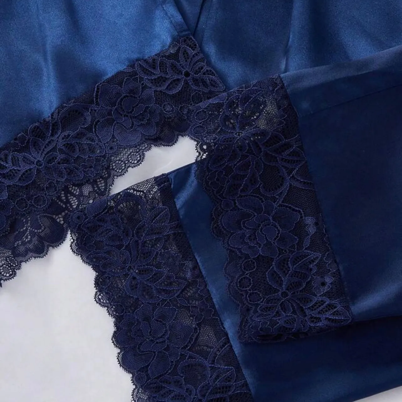 Safaera Silk Pajamas 4 Packs - Navy Blue