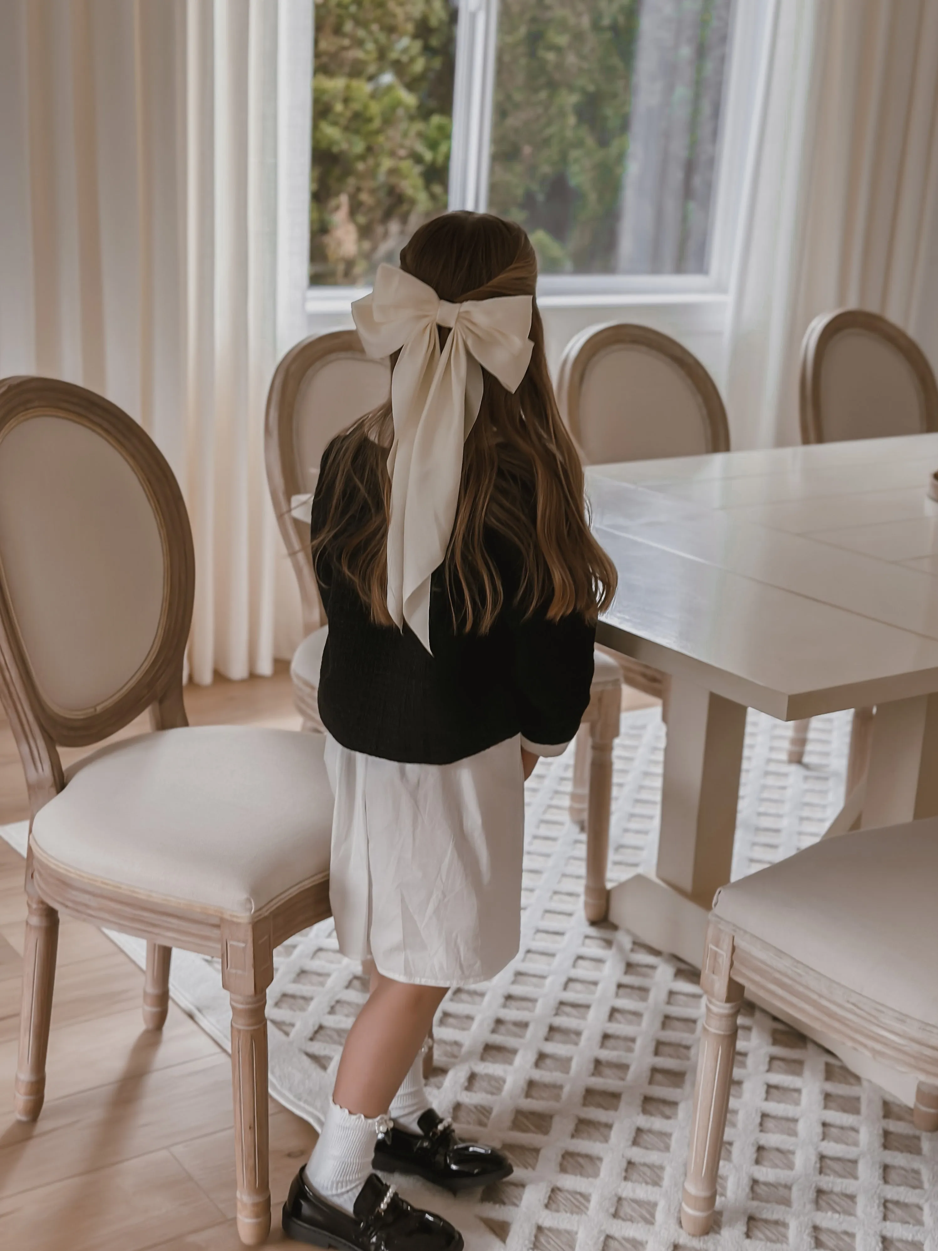 Satin Bow Clip