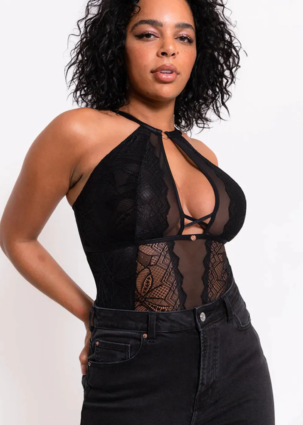 Scantilly Opulence Stretch Lace Bodysuit