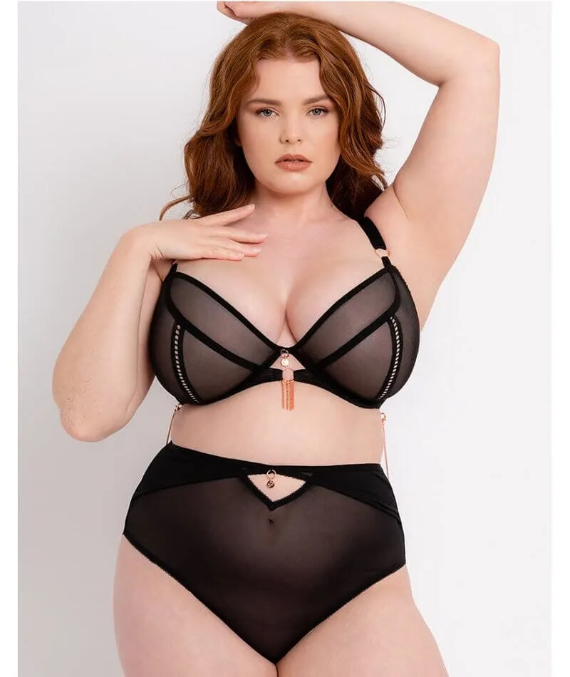 Scantilly Unchained High Waist Brief - Black