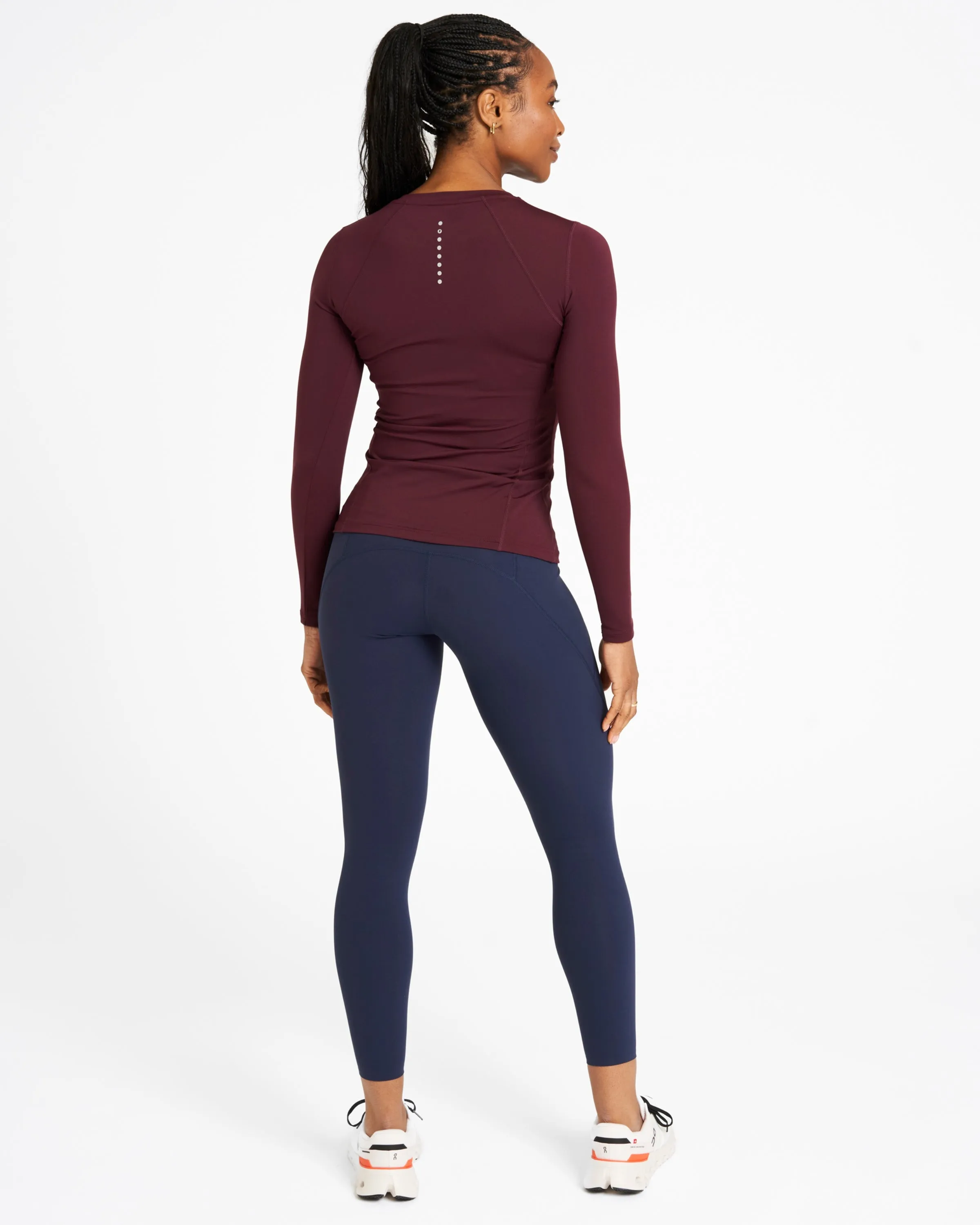 Sculpt Perform Long Sleeve Top Dark Burgundy
