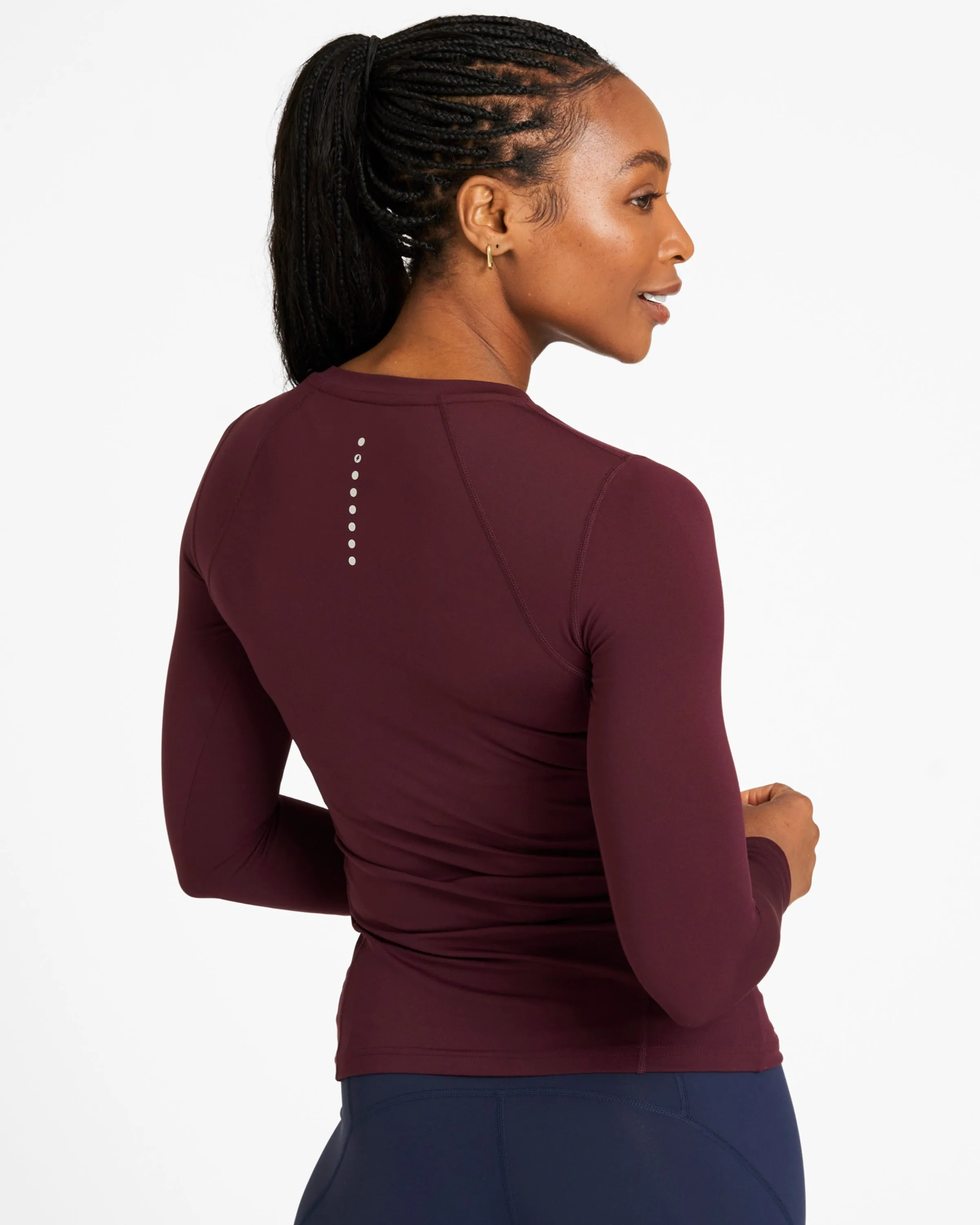 Sculpt Perform Long Sleeve Top Dark Burgundy