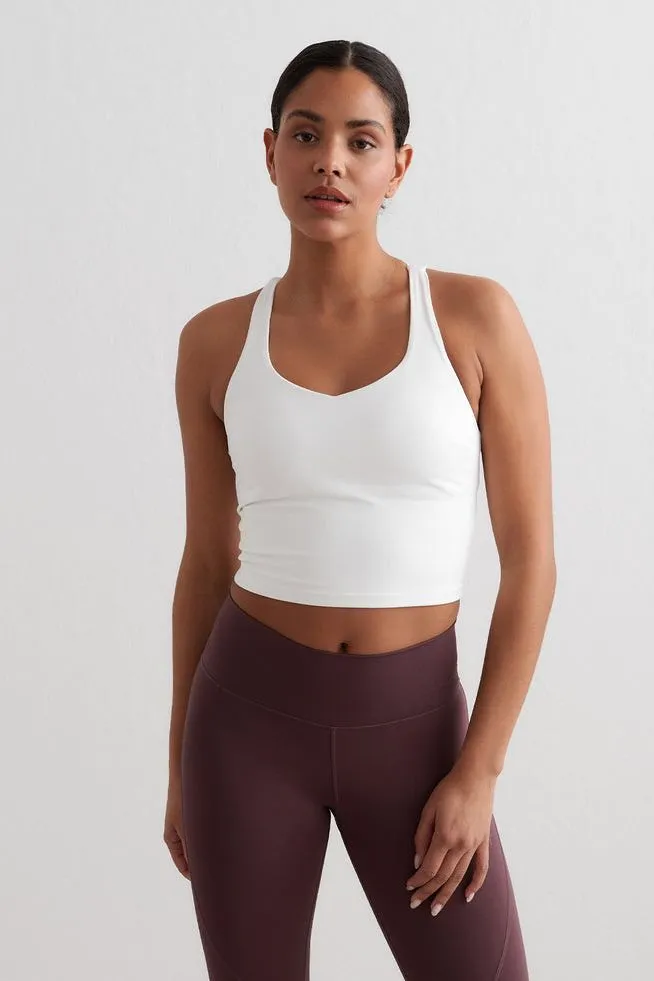 Sculpting Strappy Bralette | White