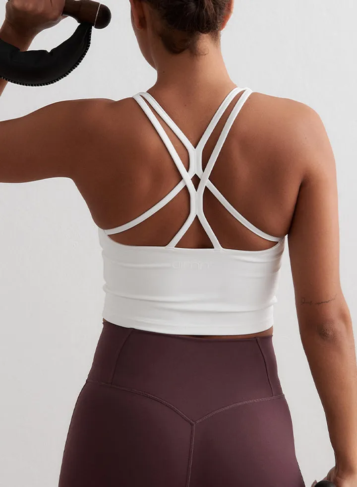 Sculpting Strappy Bralette | White