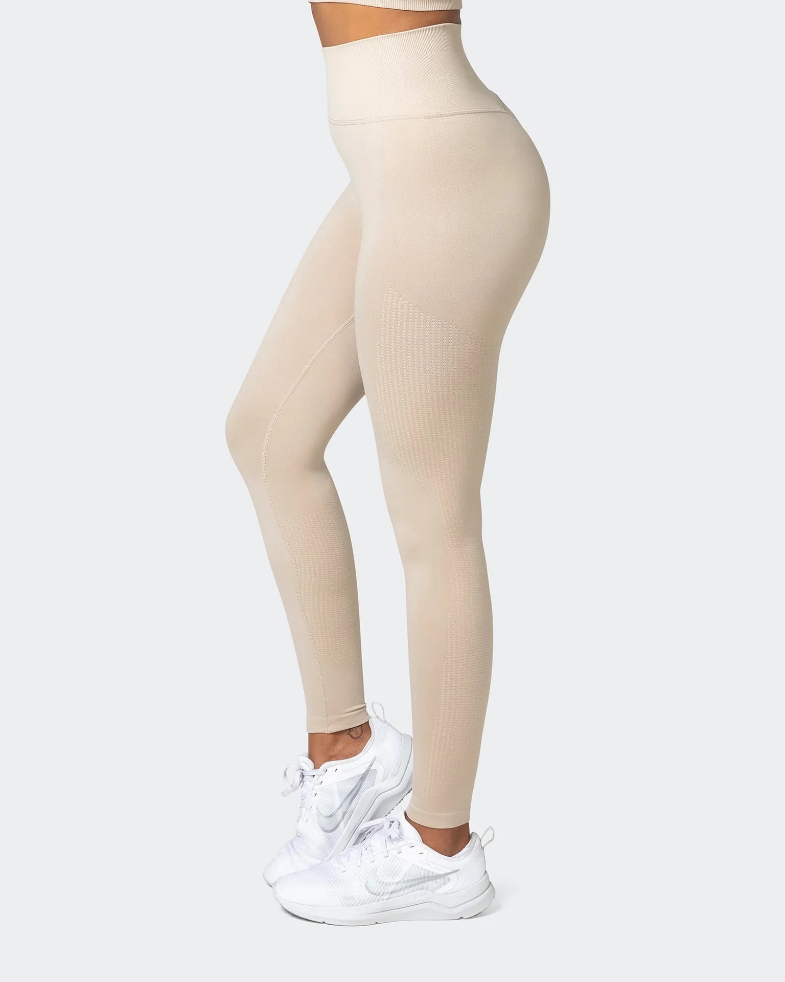 Seamless Full Length Leggings - Bone