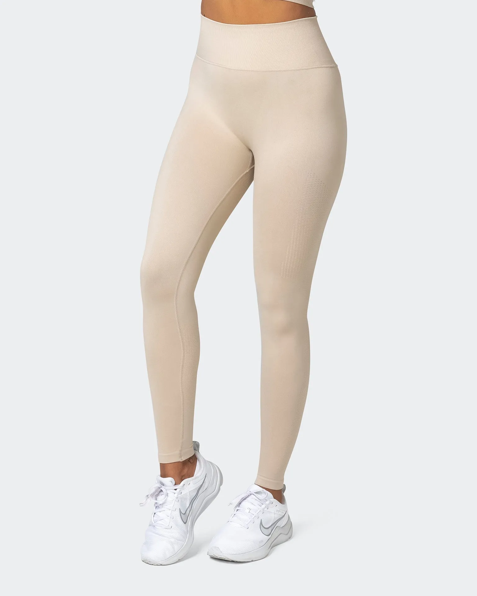 Seamless Full Length Leggings - Bone