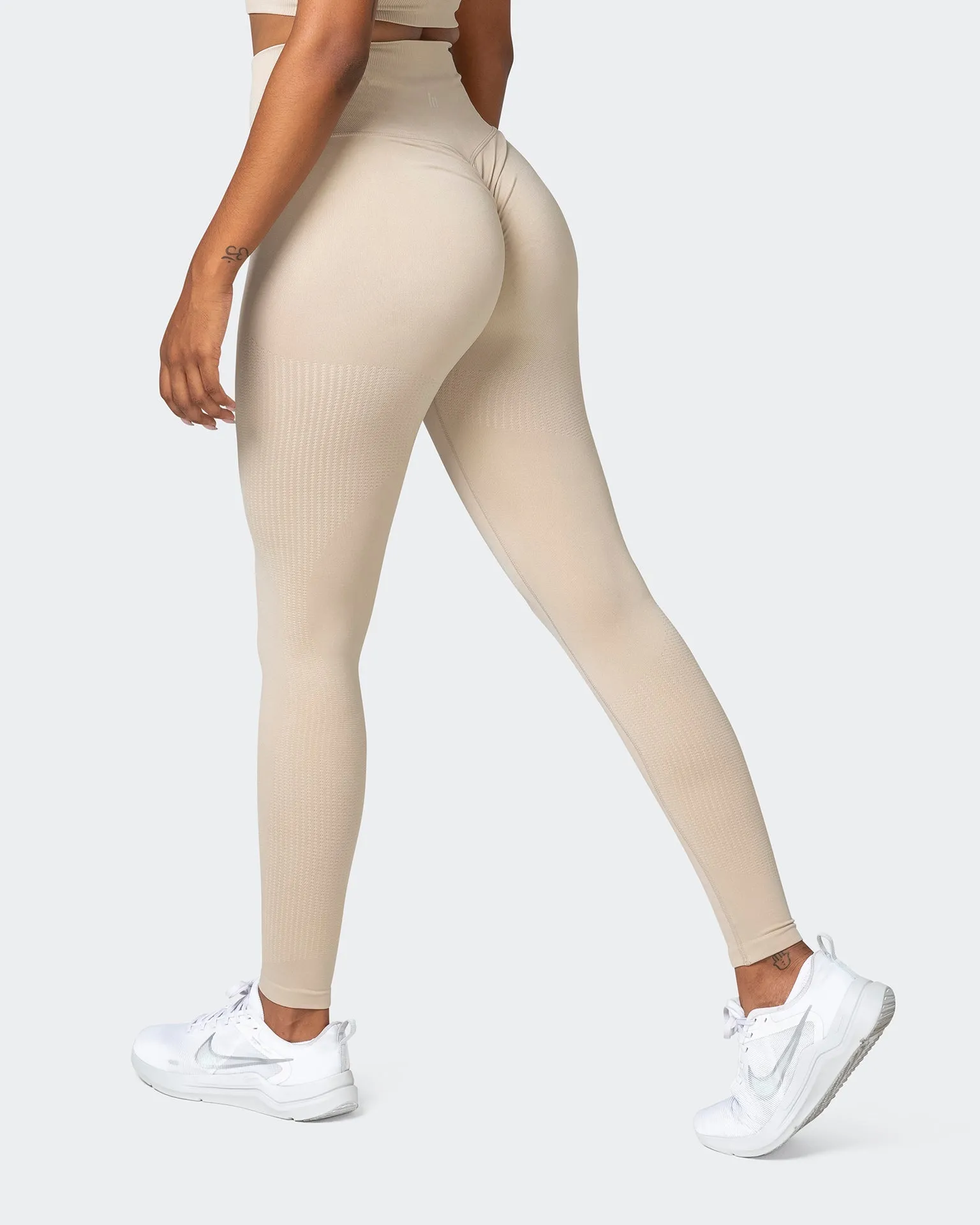 Seamless Full Length Leggings - Bone