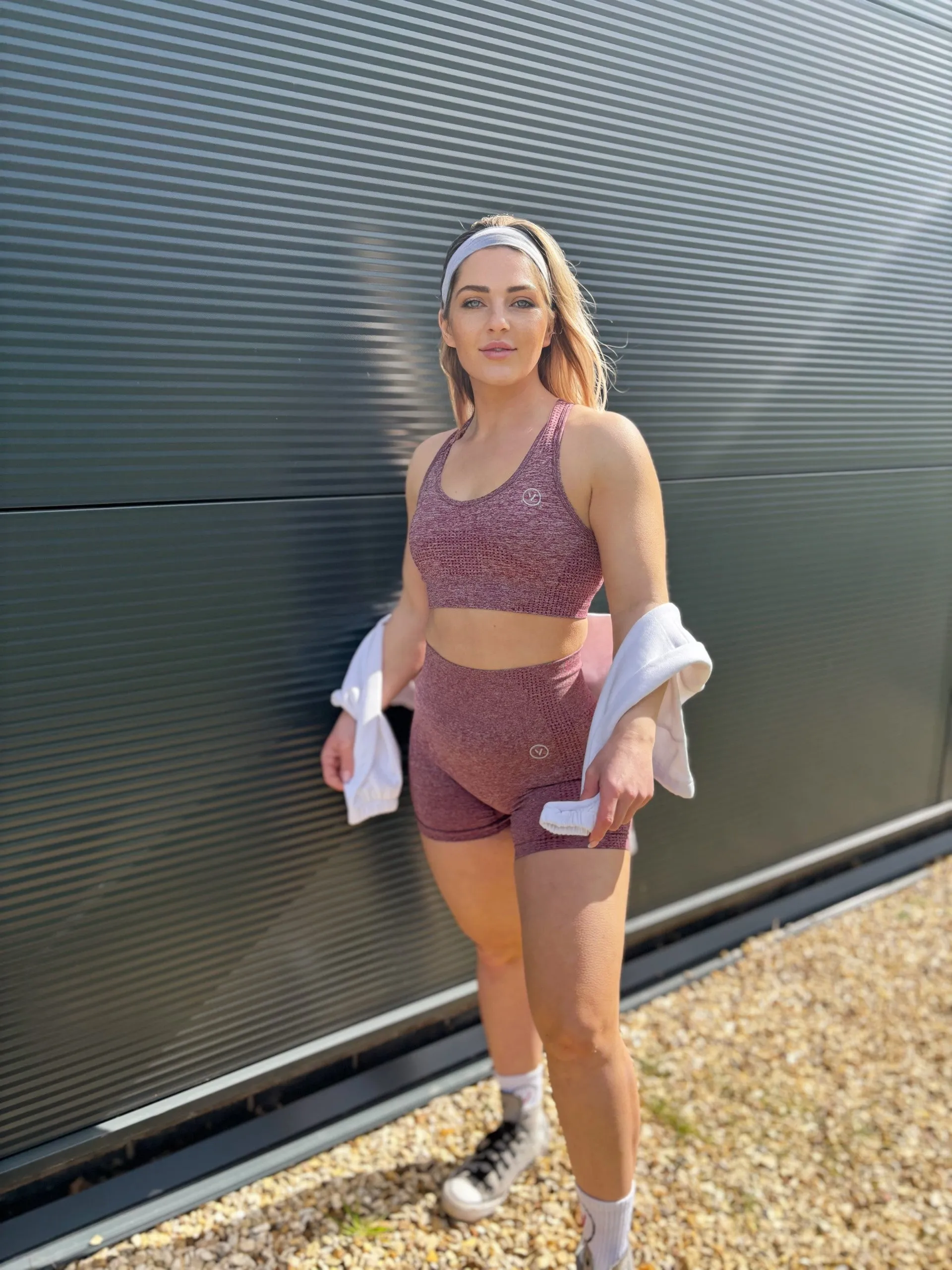 Seamless Short Wine Marl