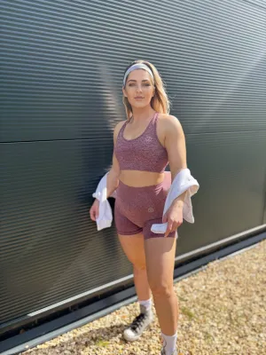 Seamless Short Wine Marl