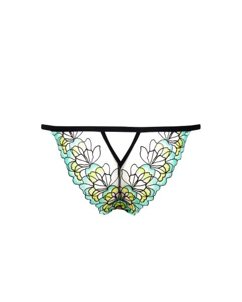 Serena Panty - Mint/Lemon/Black -