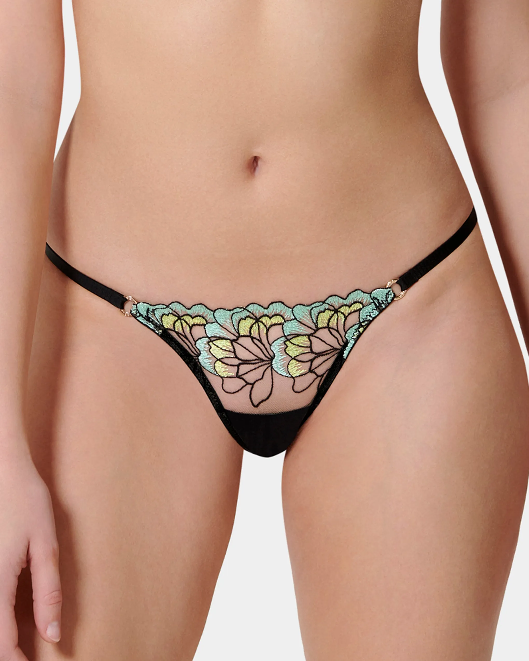 Serena Panty Mint/Lemon/Black