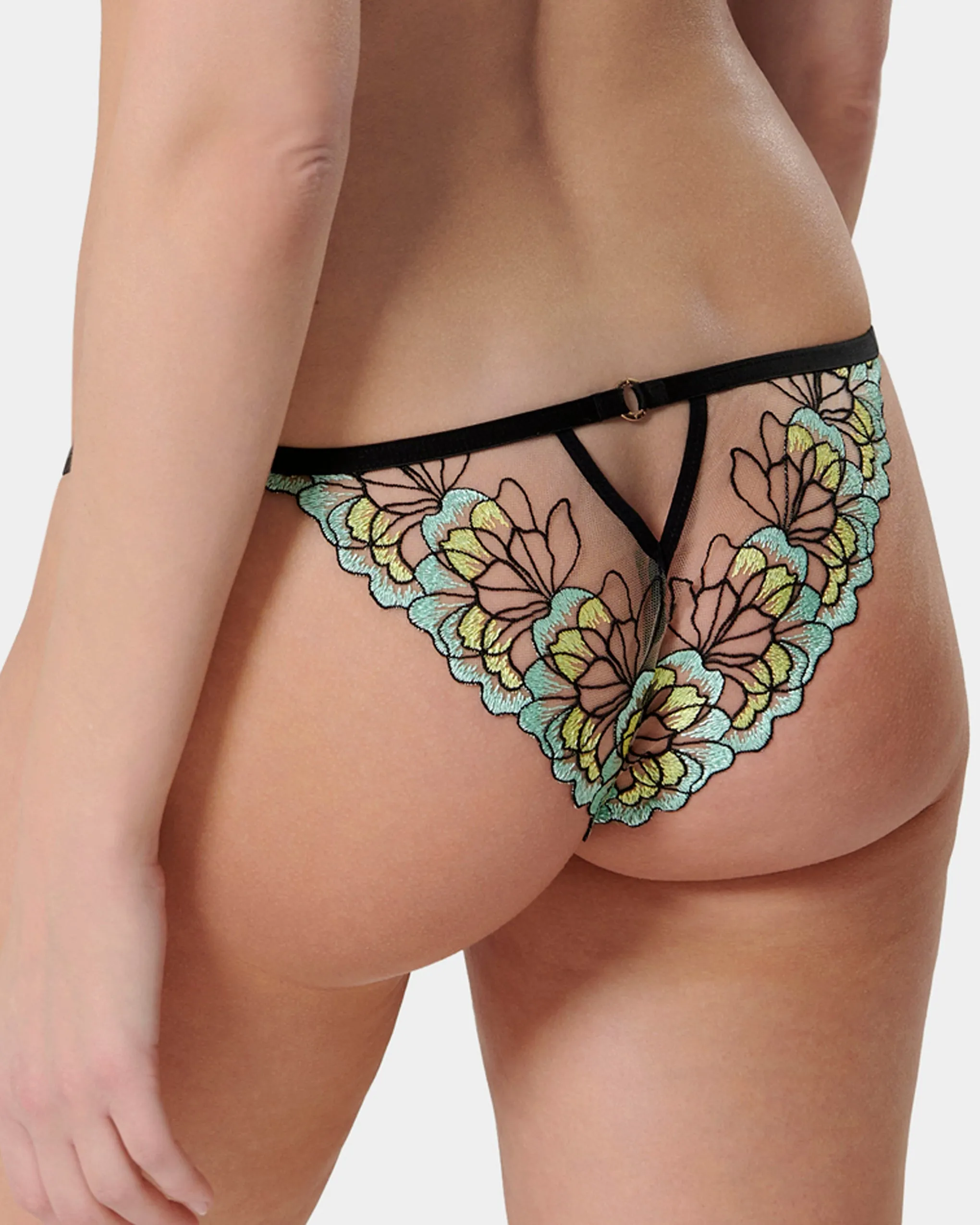 Serena Panty Mint/Lemon/Black