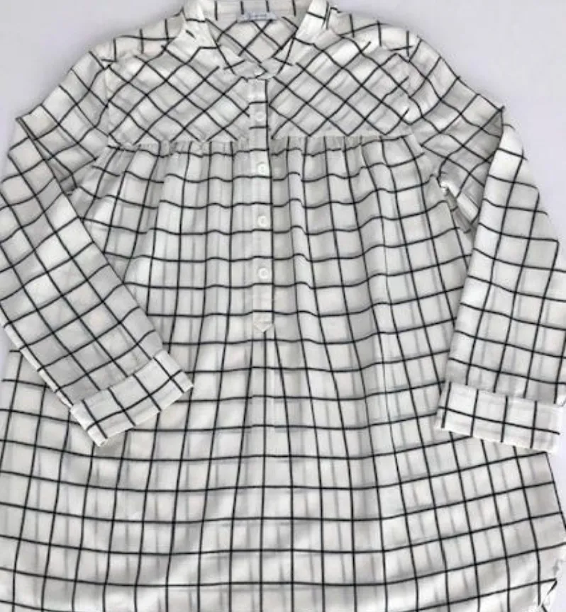 Serene Sleep Shirt Windowpane XS/S