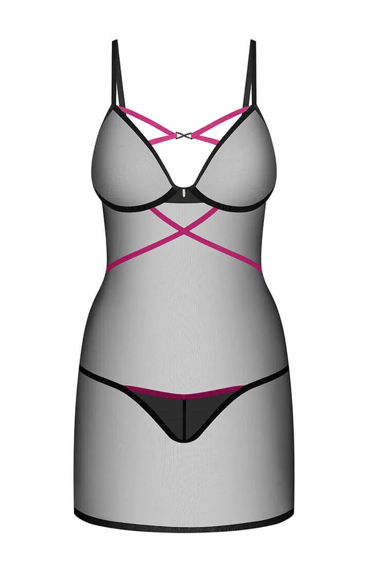 Sheer black dress lingerie - Sweet Seduction