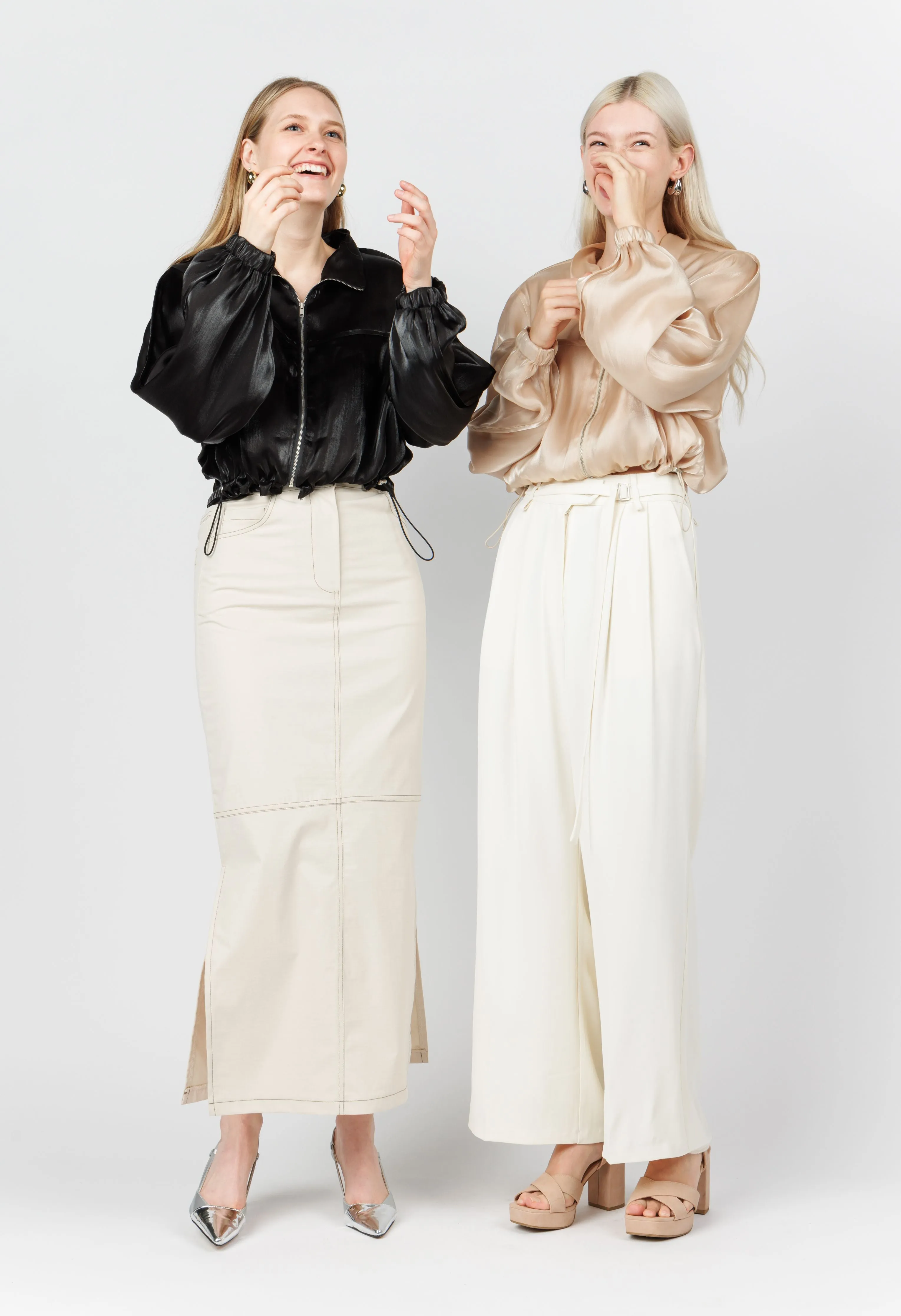 Shimmer Bomber Jacket In Black